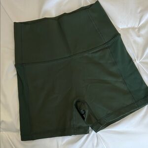 Aerie Green High-Waisted Shorts